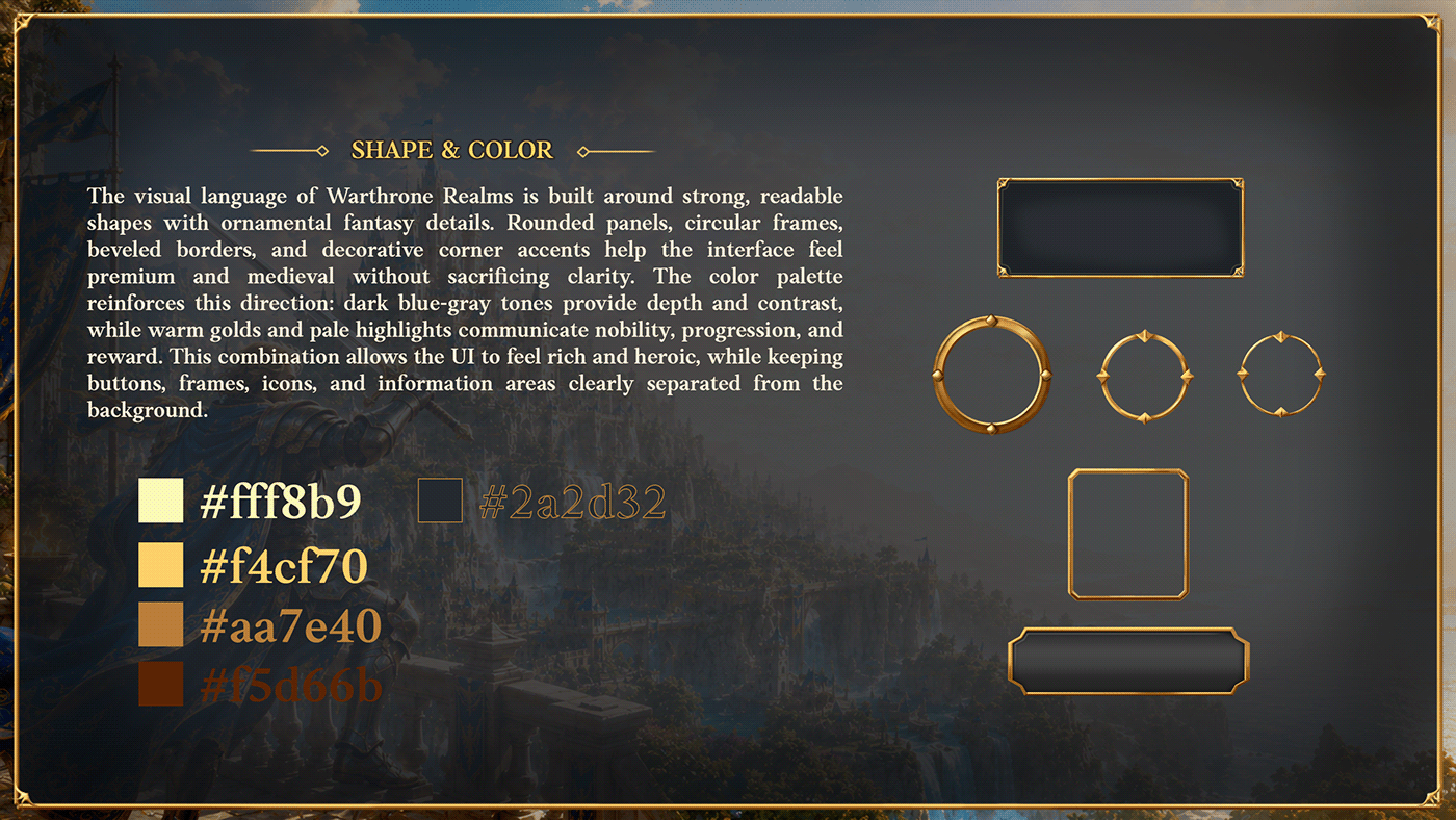 Warthrone Realms / Interface concept 04
